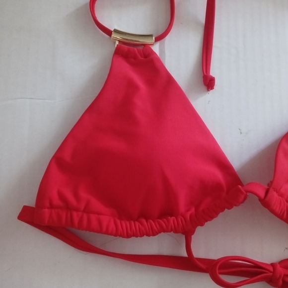 NWOT Charmo Women Triangle Halter One Piece Only Brazilian Style Top Siz… - Picture 11 of 14